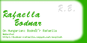 rafaella bodnar business card
